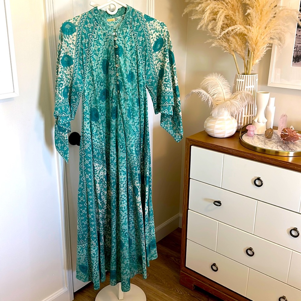 Matta NY dress with metallic silver thread - size S